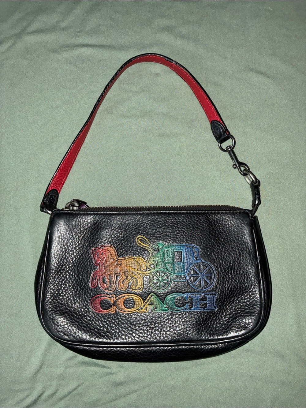 Coach Nolita 19 (CALLOUTS) With Rainbow Horse and Carriage Bag *LOOK AT PHOTOS* - Picture 1 of 16
